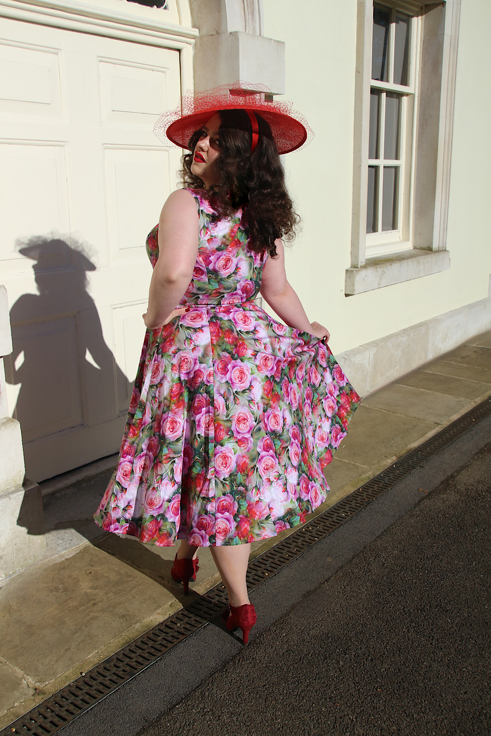 Lola Floral Swing Dress in Extended Sizing