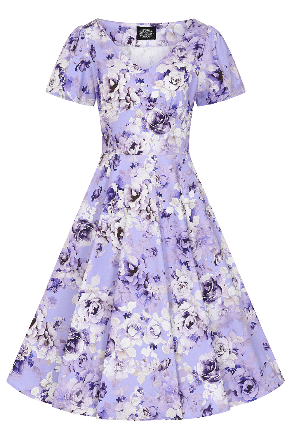 Bonnie Floral Swing Dress in Extended sizing - Hearts & Roses London
