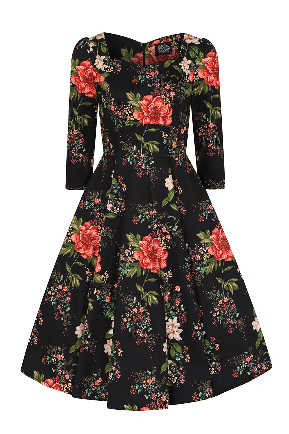 Isla Floral Swing Dress - Hearts & Roses London