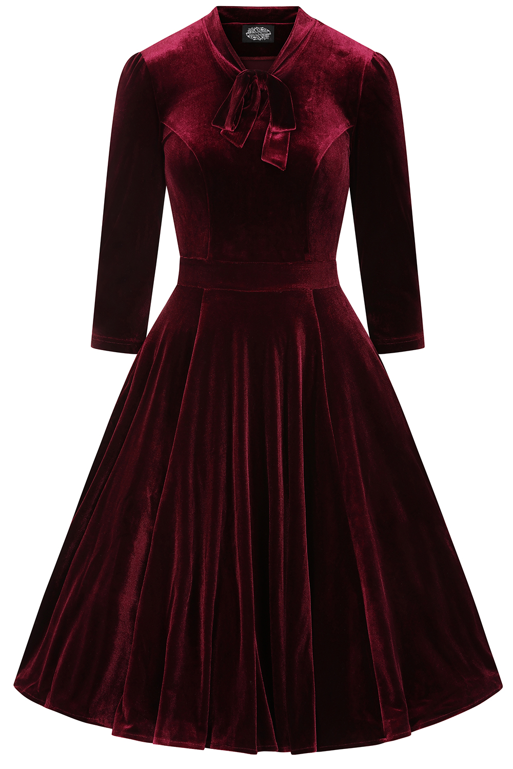 burgundy wiggle dress Harriett Burgundy Wiggle Dress – Pocket Watch and Petticoats main image 0