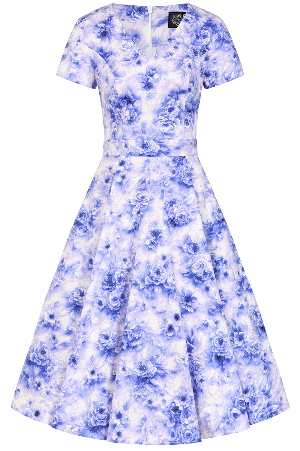 hearts and roses purple dress Hearts & Roses Lavender Fields Swing Dress in Cream and Purple